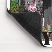 New York City Graffiti skyline Mousepad (Ecke)