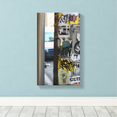 New York City Gritty Urban Street Art Fotografy Leinwanddruck (Insitu (Holzboden))