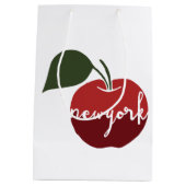 New York City | große Apple Mittlere Geschenktüte (Rückseite)