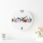New York City Große Wanduhr (Zuhause)