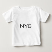 New York City Grunge Text Baby T-shirt (Vorderseite)