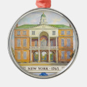 New York City Hall 1765 Ornament Aus Metall (Vorne)