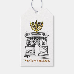 New York City Hanukkah Chanukah NYC Menorah Geschenkanhänger