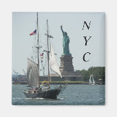 New York City Harbor Foto Magnet (Vorne)
