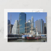 New York City Harbour Boats Postkarte (Vorne/Hinten)