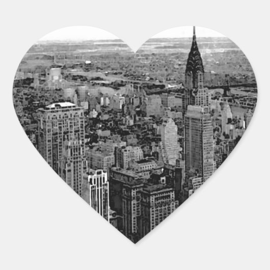 New York City Heart Sticker (Vorderseite)