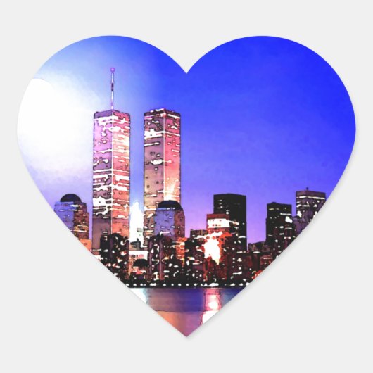 New York City Herz-Aufkleber (Vorderseite)