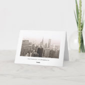 New York City Holiday Feiertagskarte (Rückseite)