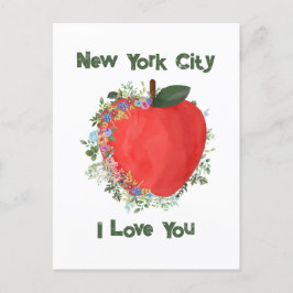 New York City I LIEBE YOU Big Apple Postkarte