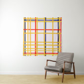 New York City I | Piet Mondrian | Wandteppich (Beispiel (Horizontal))