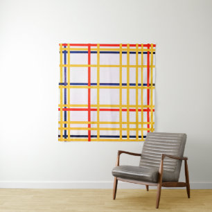 New York City I Piet Mondrian Wandteppich