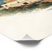 New York City – Iconic Statue & Skyline Poster (Ecke)