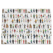 New York City Illustration People of NYC Gift Bag Große Geschenktüte (Vorderseite)