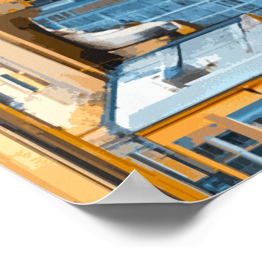 New York City Illustration Poster (Ecke)