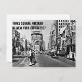 New York City im Jahr 1937 Postkarte (Vorne/Hinten)