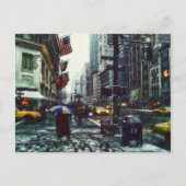 New York City im Winter Postkarte (Vorderseite)