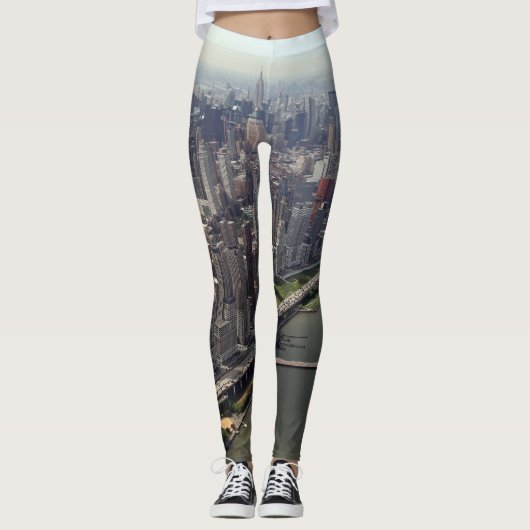 New York City in der Nähe des Flusses Leggings (Vorderseite)