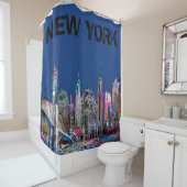 New York City in Graffiti Duschvorhang (Beispiel)