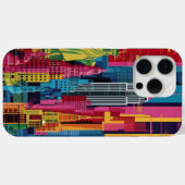 New York City in Kobras lebhaftem iPhone Case (Rückseite (Horizontal))