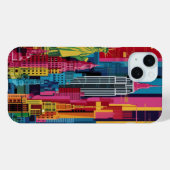 New York City in Kobras lebhaftem iPhone Case (Rückseite (Horizontal))