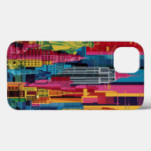 New York City in Kobras lebhaftem iPhone Case (Rückseite (Horizontal))