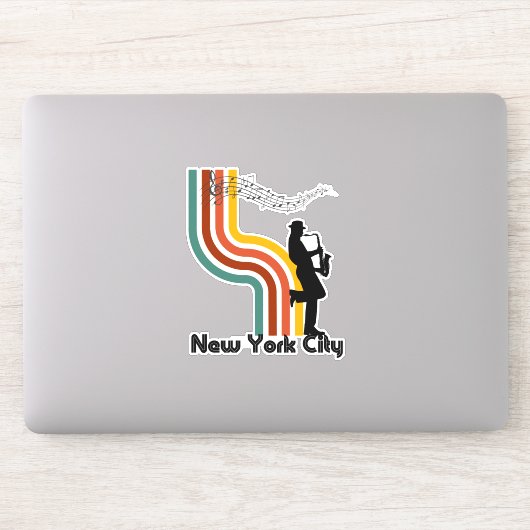New York City Jazz Sticker (Computer)