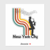 New York City Jazz Sticker (Blatt)
