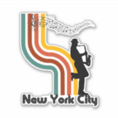 New York City Jazz Sticker (Vorderseite)
