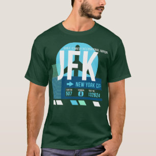 New York City JFK Airport Code Gepäckmarke T-Shirt