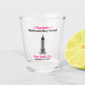 New York City Junggeselinnen-Abschied Gefallen Gir Schnapsglas (Vorderseite)