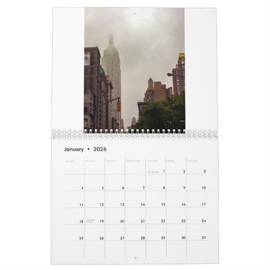 New York City Kalender (Jan 2026)