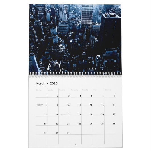 New York City Kalender (Mär 2026)