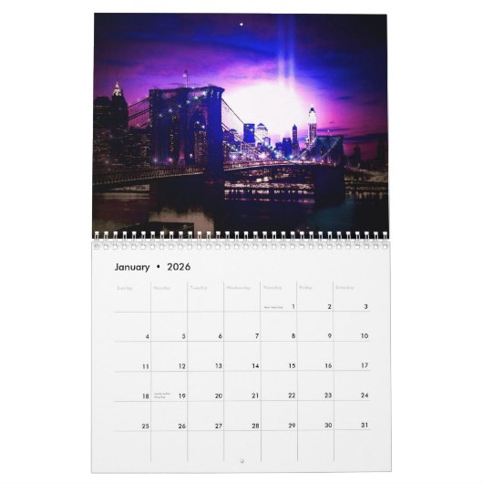 New York City Kalender (Jan 2026)