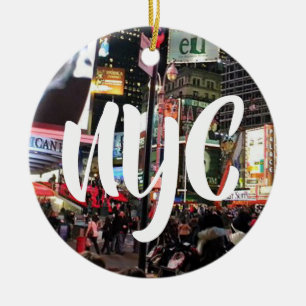 New York City Keepake Souvenir Weihnachten Keramik Ornament