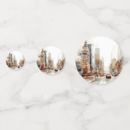 New York City Konfetti (Rückseiten)