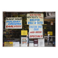 New York City Kosher Deli Windows Fotografie NYC
