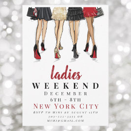 New York City Ladys Weekend Fashion Getaway Einladung