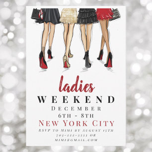 New York City Ladys Weekend Fashion Getaway Einladung