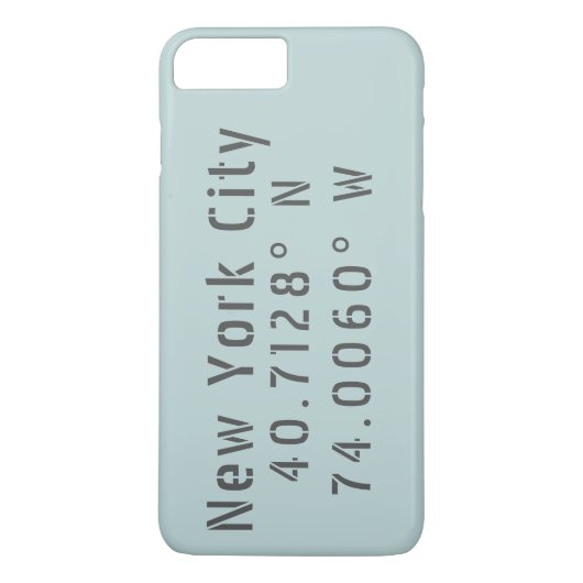New York City Latitude & Longitude Case-Mate iPhone Hülle (Rückseite)
