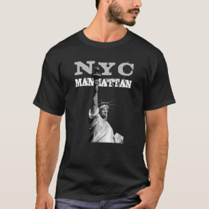 New York City Liberty Statue Nyc Manhattan Männer T-Shirt