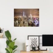New York City Lights Poster (Heimbüro)