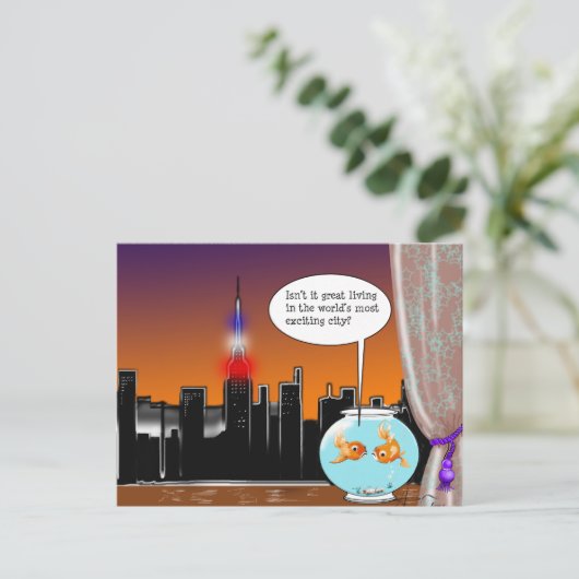 New York City Living Postkarte (Stehend Vorderseite)