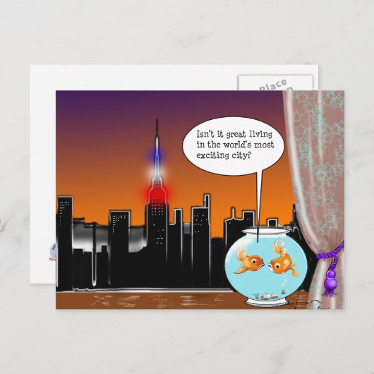 New York City Living Postkarte (Vorne/Hinten)