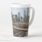 New York City Lower Manhattan Skyline Milchtasse (Rechte Ecke)