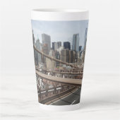 New York City Lower Manhattan Skyline Milchtasse (Vorderseite)