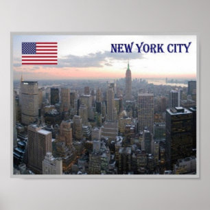 New York City - Luftaufnahme - USA - Poster