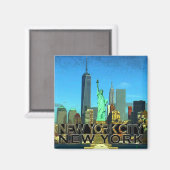 New York City Magnet (Vorderseite/Rückseite)