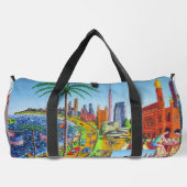 New York City Malerei Duffle Bag (Rückseite)