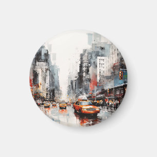 New York City, malte Landschaft. Magnet