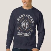 New York city Manhattan athletic skatboard Sweatshirt (Vorderseite)